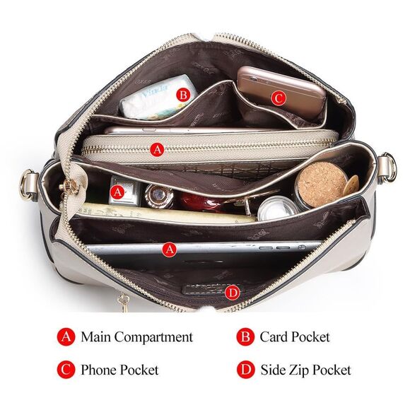 Mini Textured Backpack For Compact Backpack Bag Sleek Bag Travel Daypack - Picture 7 of 8